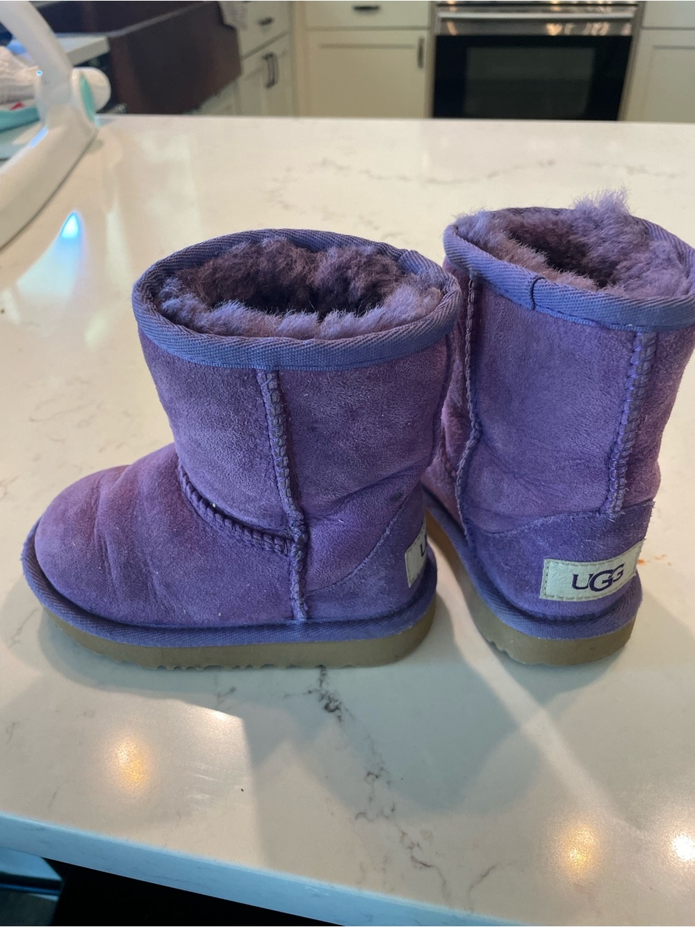 UGG Kids Purple Slip-On Boots